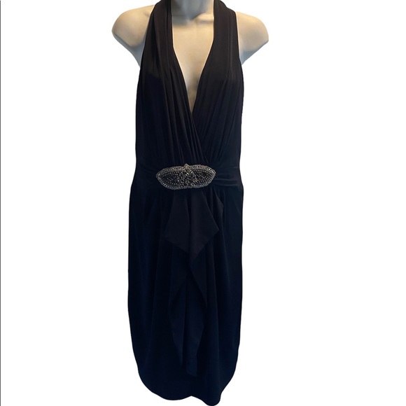 David Meister Bead Waist Cocktail Dress - Picture 5 of 10